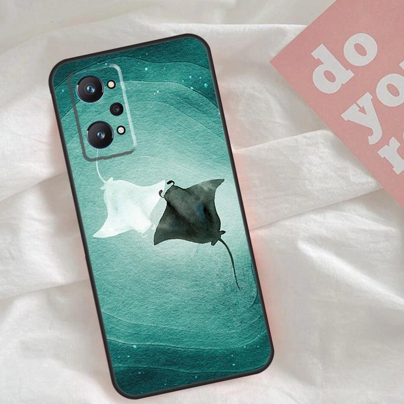 Чехол Animal Manta Ray для Realme C75 C63 C61 C65 C67 C55 C51 C53 C35 C71 15 11 12 13 14 Pro Plus GT6 GT7 Pro
