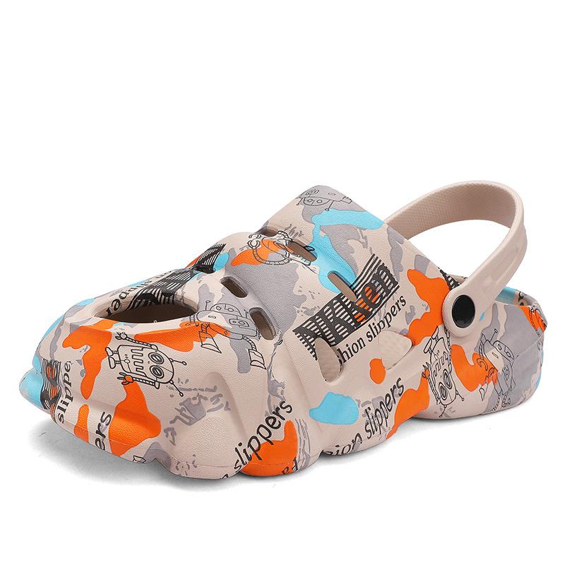 Повседневные мужские сандалии Step On Shit Feeling Bag Head Eva сандалии с толстой подошвой и нескользящей верхней одеждой Ins Tide Beach Hole Shoes