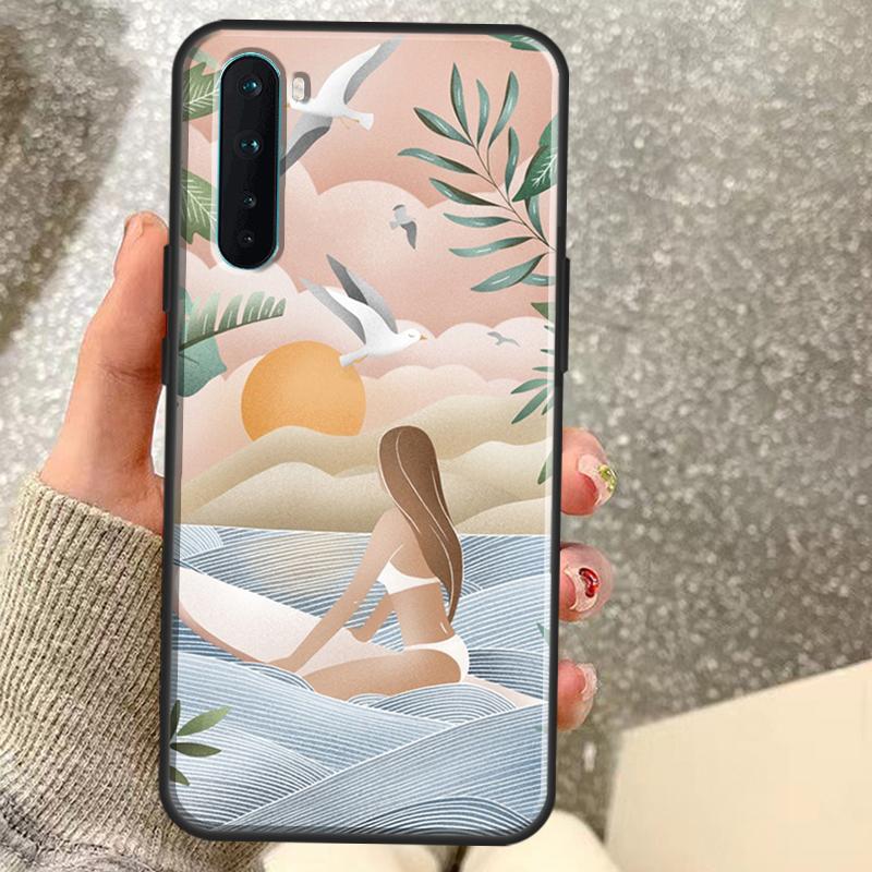 Чехол для телефона OnePlus с рисунком доски для серфинга, серфинга, серф-девушки. Для моделей 15 15R 13 13R 13T 12 12R 11 10 10R 10T 8T Nord CE 5 4 2 3 Lite N20 N30 Coque