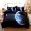 3D Цифровой, Планета, Космос, Земля, Постельное белье Комплект из четырех предметов Комплект из трех предметов простыней