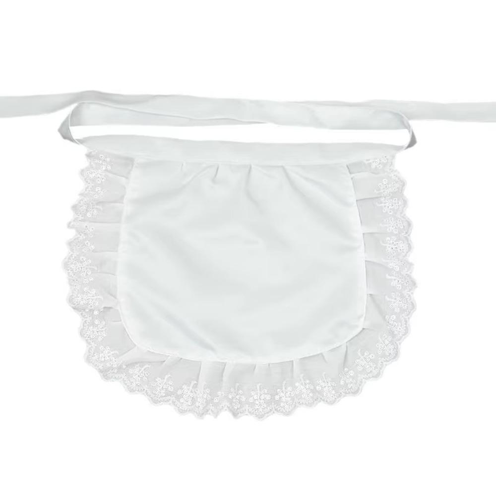 Лолита Полуталия Фартук Сексуальное Кружево Кулинарный Кухонный Фартук Новый Фартук Горничной Красота Цветок Кафе