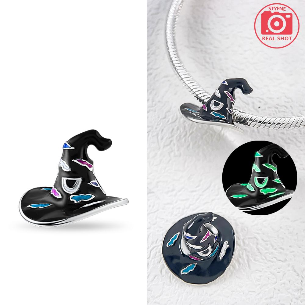 Original Copper Purple Magic Hat Pendant Pumpkin Skull Head Beads Fit Bracelet Women Jewelry Diy Gift Accessory Making