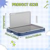 Dog Bathroom Tray with Guard, Nonslip Design for Pee Pads and Small Medium Dogs