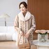 Imitation Fur Coat Women's Environmental Protection Mink Fur Fur Integrated Coat Winter Thickened Warm Medium and Long Coat