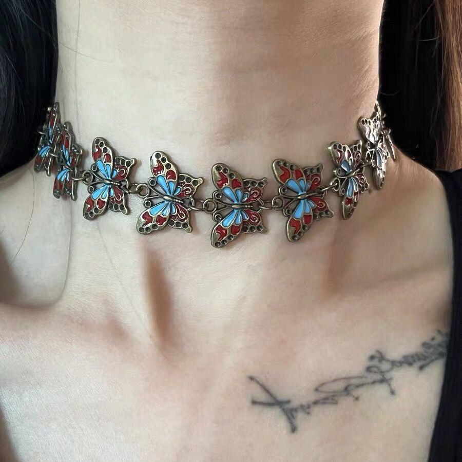 "Y2K Crystal Pearl Choker: Стильное, роскошное высококачественное ожерелье для женщин.
