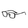 2024 New Fashion Men'S And Women'S Alloy Square Personality Trend Glasses Luxury Brand Designer Optical Prescription Frame