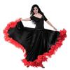 Полиэстеровые костюмы для танца живота Большая юбка с большим взмахом Модное танцевальное платье для танца пасодобль Танец