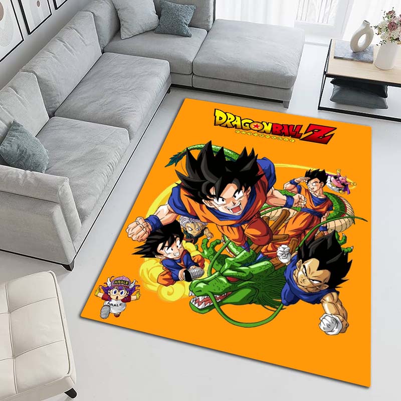 Cartoon dragon image Dragon Ball anime game rug, suitable for game rooms, bedrooms, living rooms, sofas, and other home décor;