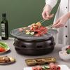 Портативный круглый угольный гриль в корейском стиле для дома и улицы.