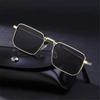 Metal Frame Rectangle Sunglasses Candy Color Shades Vintage Eyewear for Women & Men
