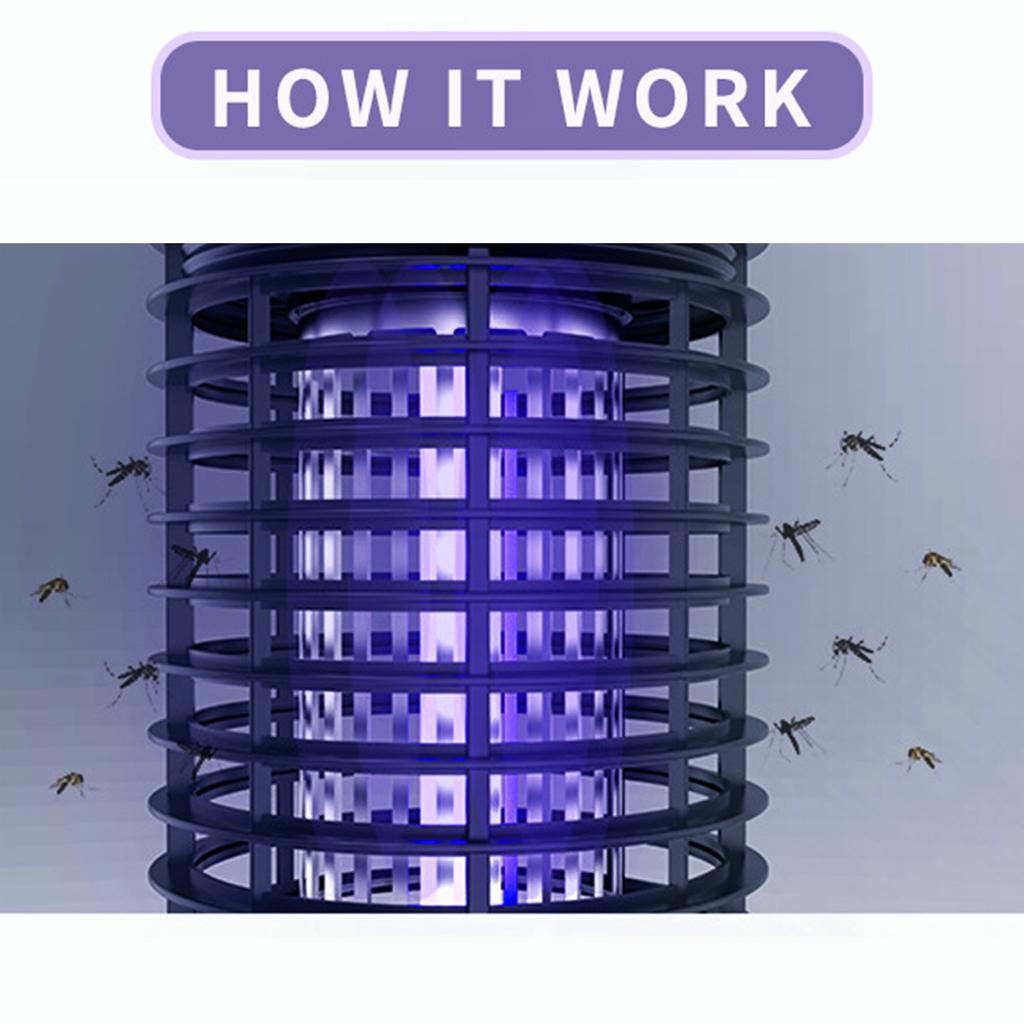 Уничтожитель комаров, электрический ультрафиолетовый свет, светодиоды, бездымная лампа для уничтожения насекомых без запаха, подвижная