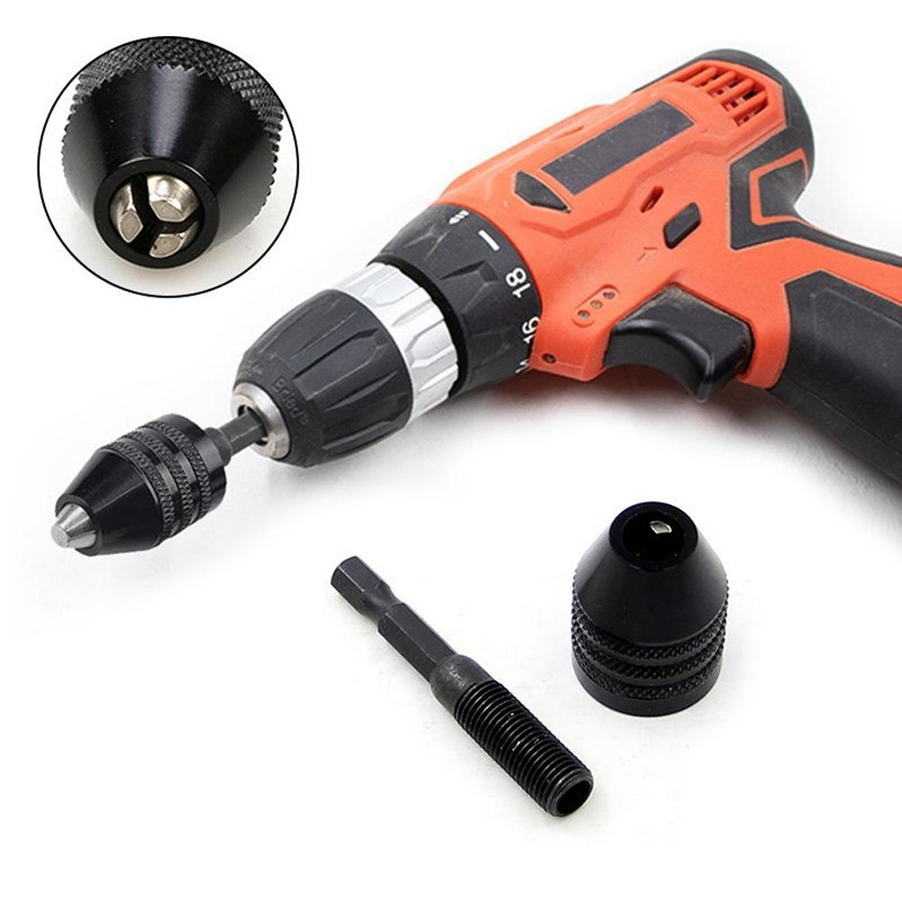 Quick Change Keyless Drill Bit Chuck Hex Shank Adapter Converter Tool Electric Micro Motor Clamp Chuck Grinder Drill Chuck