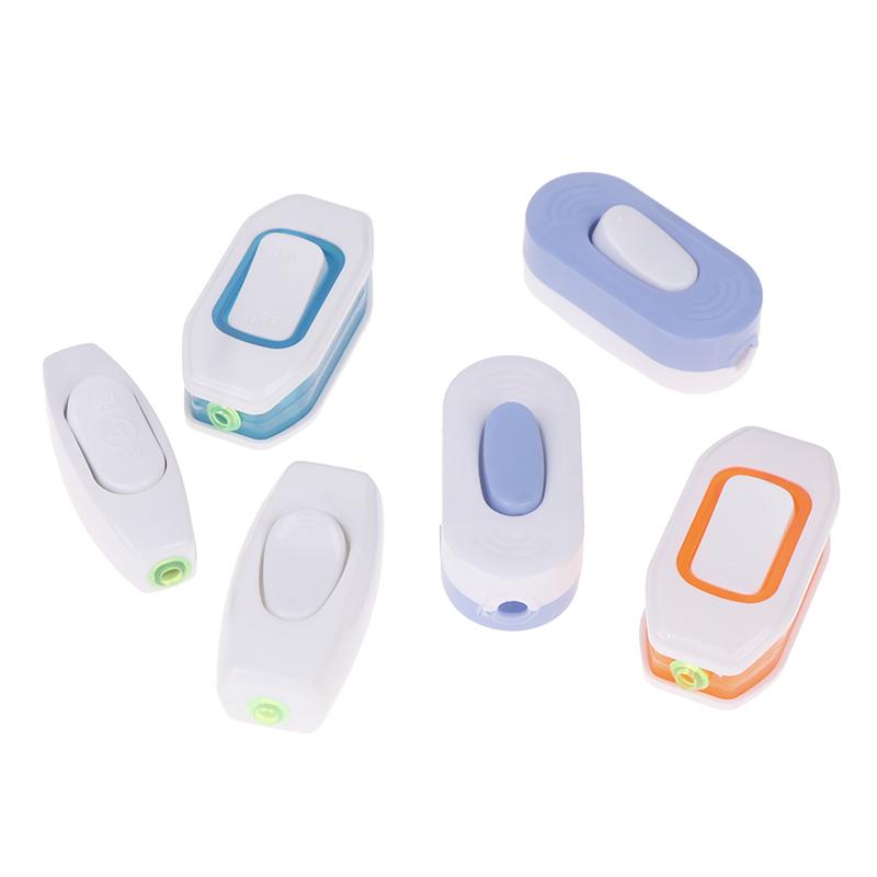 5Pcs Boat Shape Switch Home Light Wiring Switch Inline On/Off Table Lamp Switches Wires Cable Switches Electrical Accessories