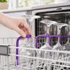 4PCS Heat Resistant Wine Glass Holder Silicone Wine Glass Hanger Stemware Holder  Dishwasher Rack