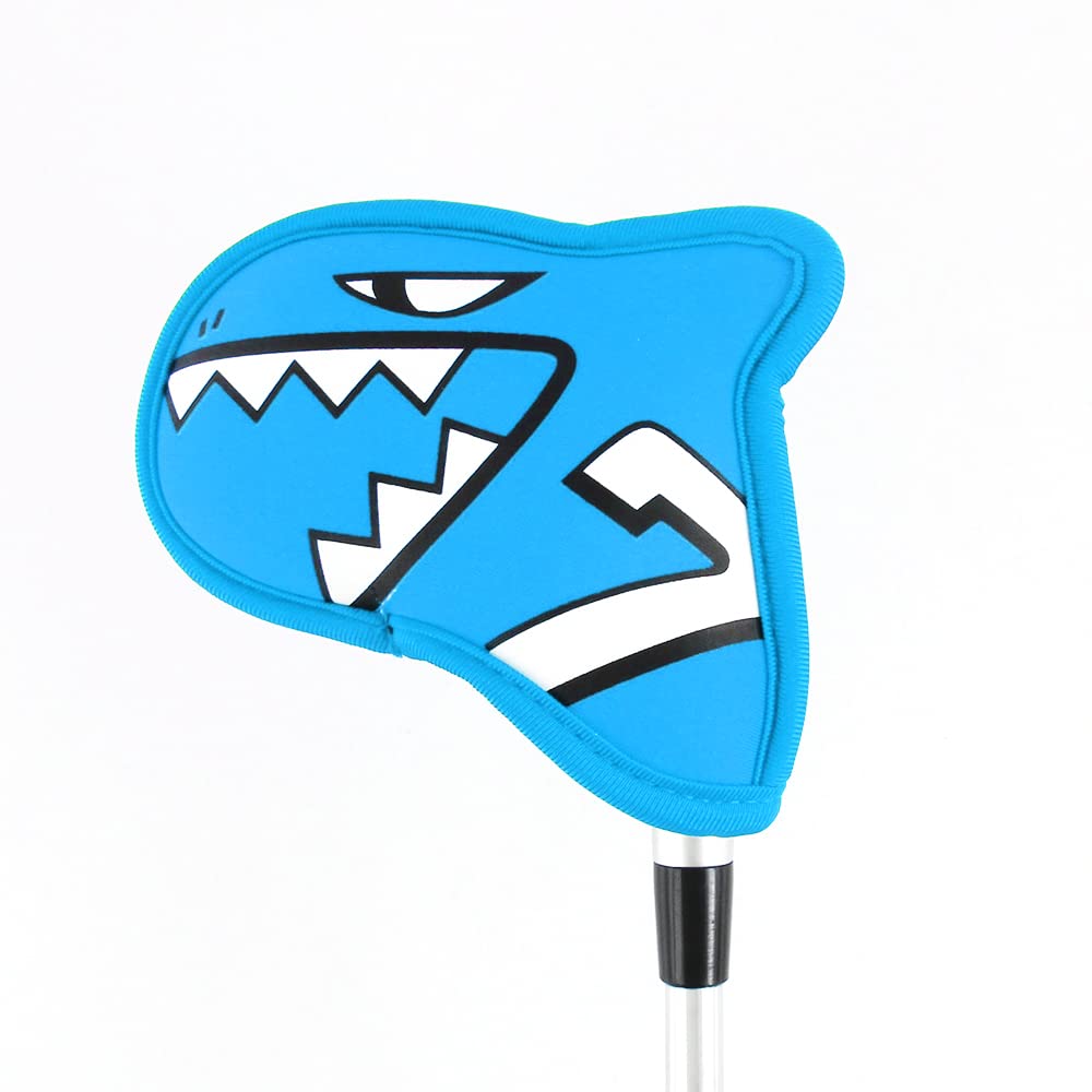 AIMSHARK Palette Golf Iron Cover 9 Piece Set Golf Head Cover Golf Club Cover (Sky Blue)