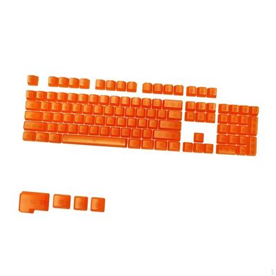 104 DIY Прозрачные Механические Клавиатуры Нескользящая RGB Клавиатура с Боковой Подсветкой для ПК для Игр / Переключатели