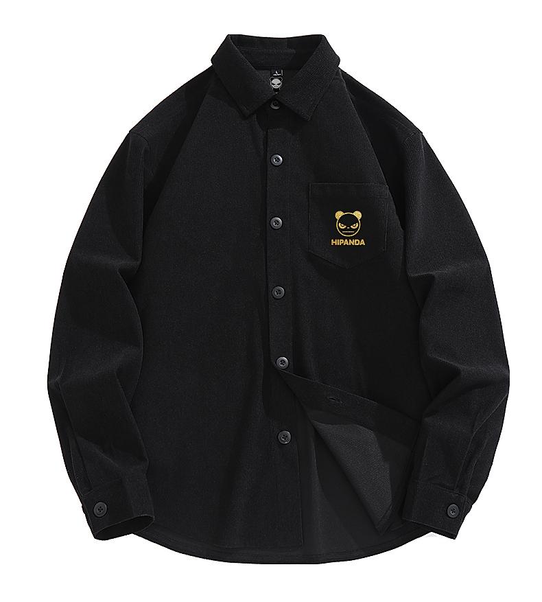 Heavy duty corduroy lapel fine and comfortable shirt for autumn new men's inner wear