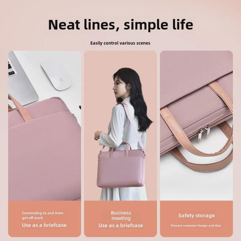 Women's High-End 15-16 Inch Fashion Shoulder Messenger Laptop Handbag