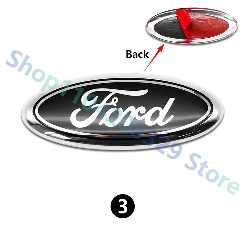 Автомобильная наклейка Ford 1 шт. 14,5 см Наклейка-значок на капот автомобиля логотип Для Ford Mondeo Explorer edge Focus fiesta Kuga Transit Eco