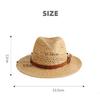 Стильная унисекс тканая соломенная шляпа в британском стиле, идеально подходящая для защиты от солнца на открытом воздухе и путешествий
