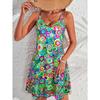 Новое женское платье без бретелек с весенне-летним принтом