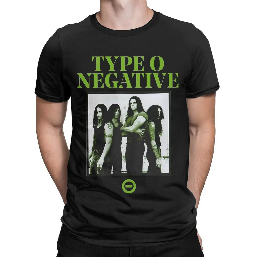 Мужская футболка Type O Negative Funny Cotton Tees с коротким рукавом и круглым вырезом, летние топы