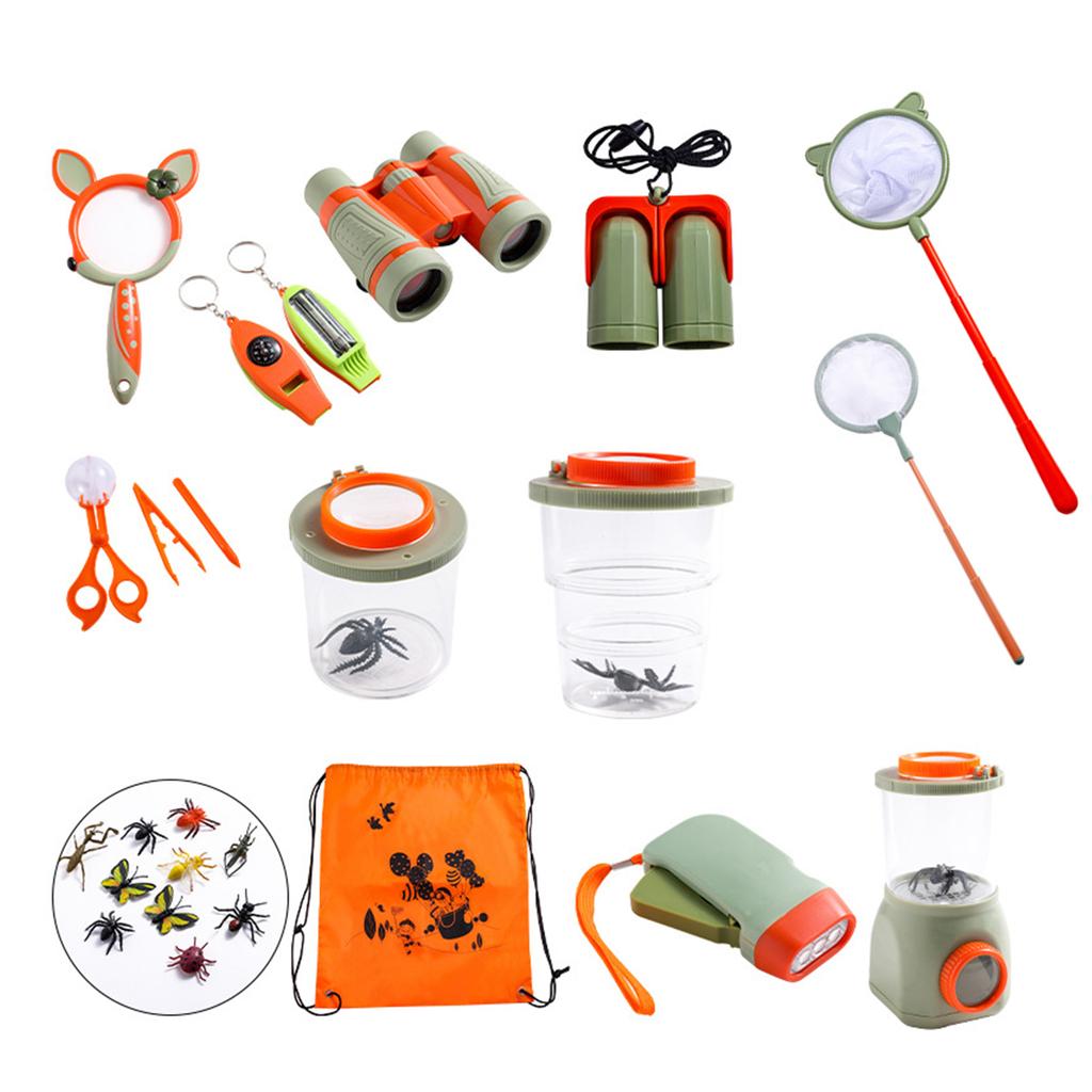 Kid Outdoor Explorer Set Bug Catching Observation Tools Nature Exploration Children Games Magnifying Lens Insect Catcher