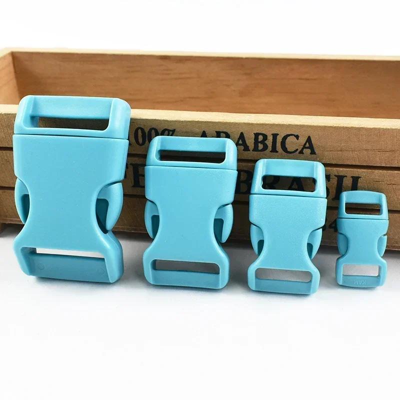 Meetee 10/20Pcs 10-25mm Plastic Side Release Buckle Bracelet Buckles Bag Strap Adjustable Dog Collar Clasp Leather Accessories