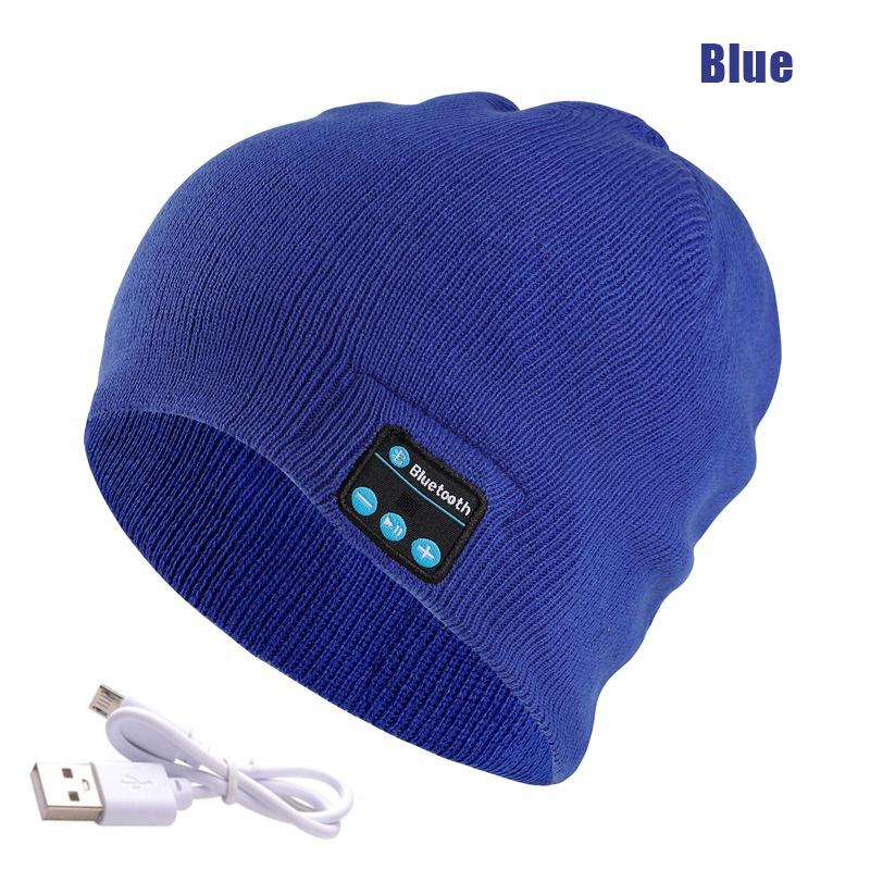 Bluetooth шапка-бини наушники музыкальная шапка M5 зимняя беспроводная кепка для наушников USB перезаряжаемая гарнитура с микрофоном спорт для iPhone Xiaomi Samsung телефон