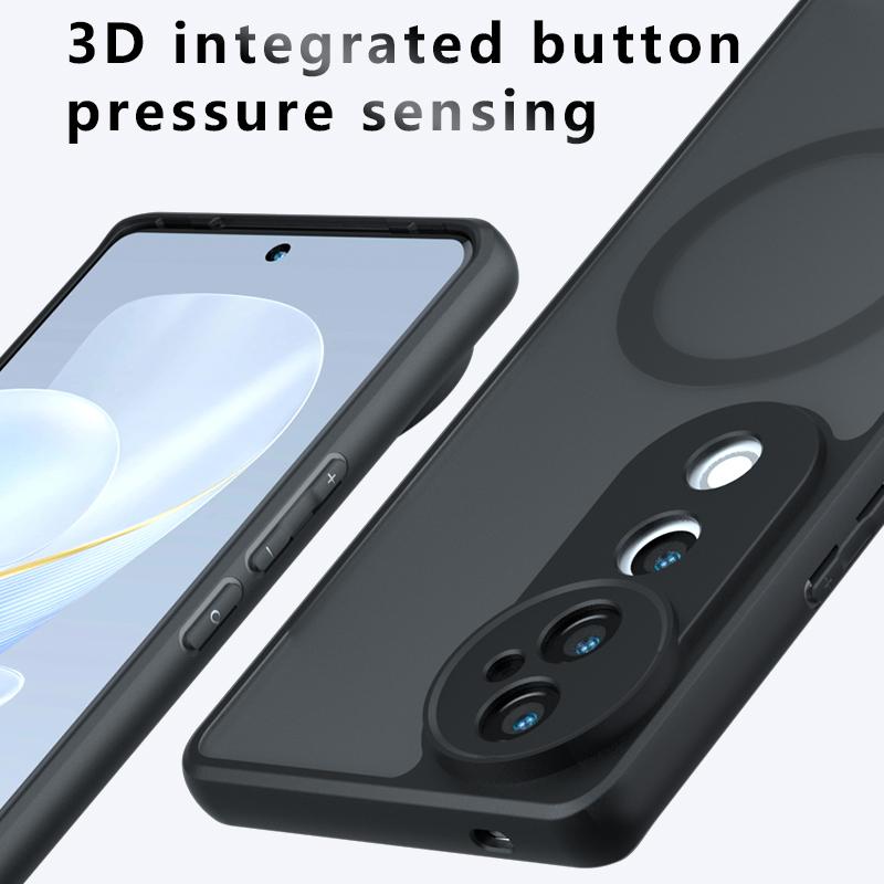 Для Vivo S19 V40 Pro Чехол Матовый Magsafe Противоударный Встроенный Угол с Подушкой Безопасности Нежелтеющий Материал Мягкая Обложка