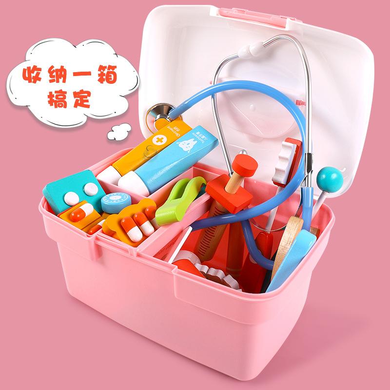 Детские деревянные игрушки доктора Имитация игры в домик Инъекции Стоматолог Ролевые игрушки Игры-головоломки