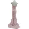 European and American hip-wrapped slim-fitting fishtail tube top sexy long sequined banquet evening dress bridesmaid dress