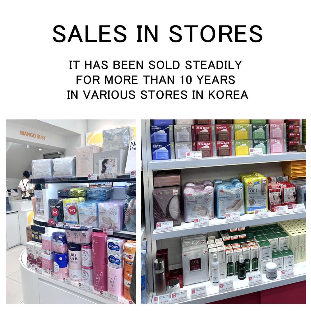 [КОРЕЯ АУТЕНТИЧНЫЙ] [DOUBLE&ZERO] Маска для ног с двойным эффектом 1 шт. 3 шт. 5 шт.