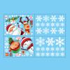 Christmas Stickers Father Christmas Snowman Moose Window Stickers Party Holiday Decoration Cartoon Window Stickers