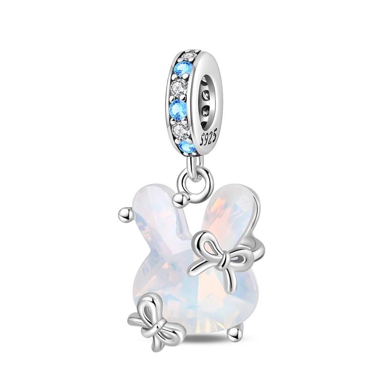 New Winter Series Pavé Clip Beads Snowflake & Butterfly Dangle Charm Fits Original Bracelet Cute Necklace Accessories Gift