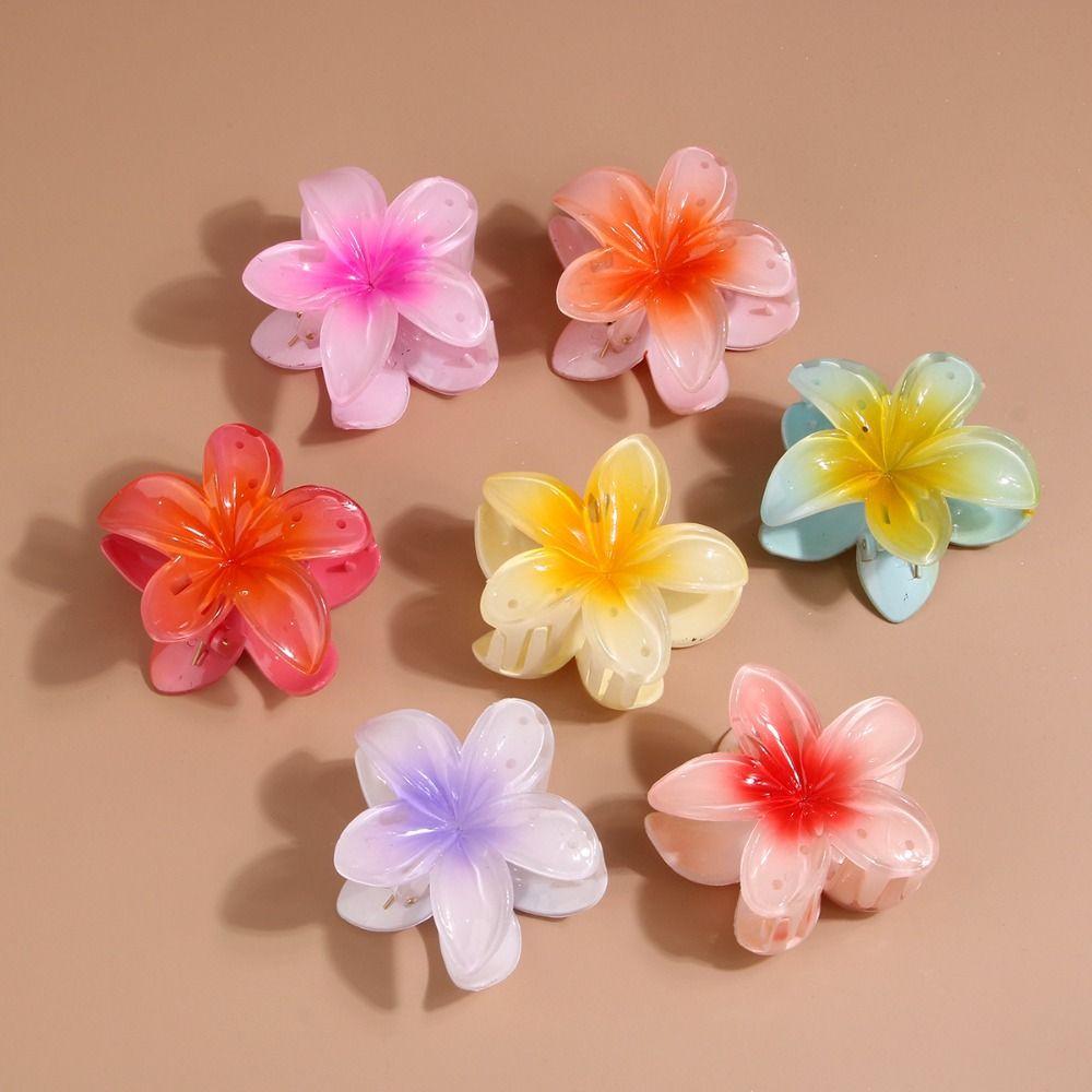 Bohemian Styling Hairpins Shark Clip Barrettes Colorful Hair Claw  Women