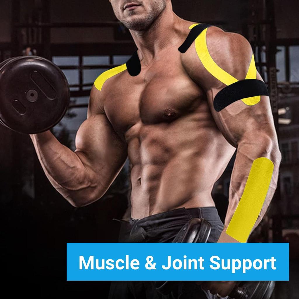 Sports Athletic Tape Therapeutic Pain Relief Regular Original Cotton Elastic Tape for Support and Recovery