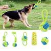 Dog Toy Dog Chews Cotton Rope Knot Ball Grinding Teeth Odontoprisis Pet Toys Large Small Dogs