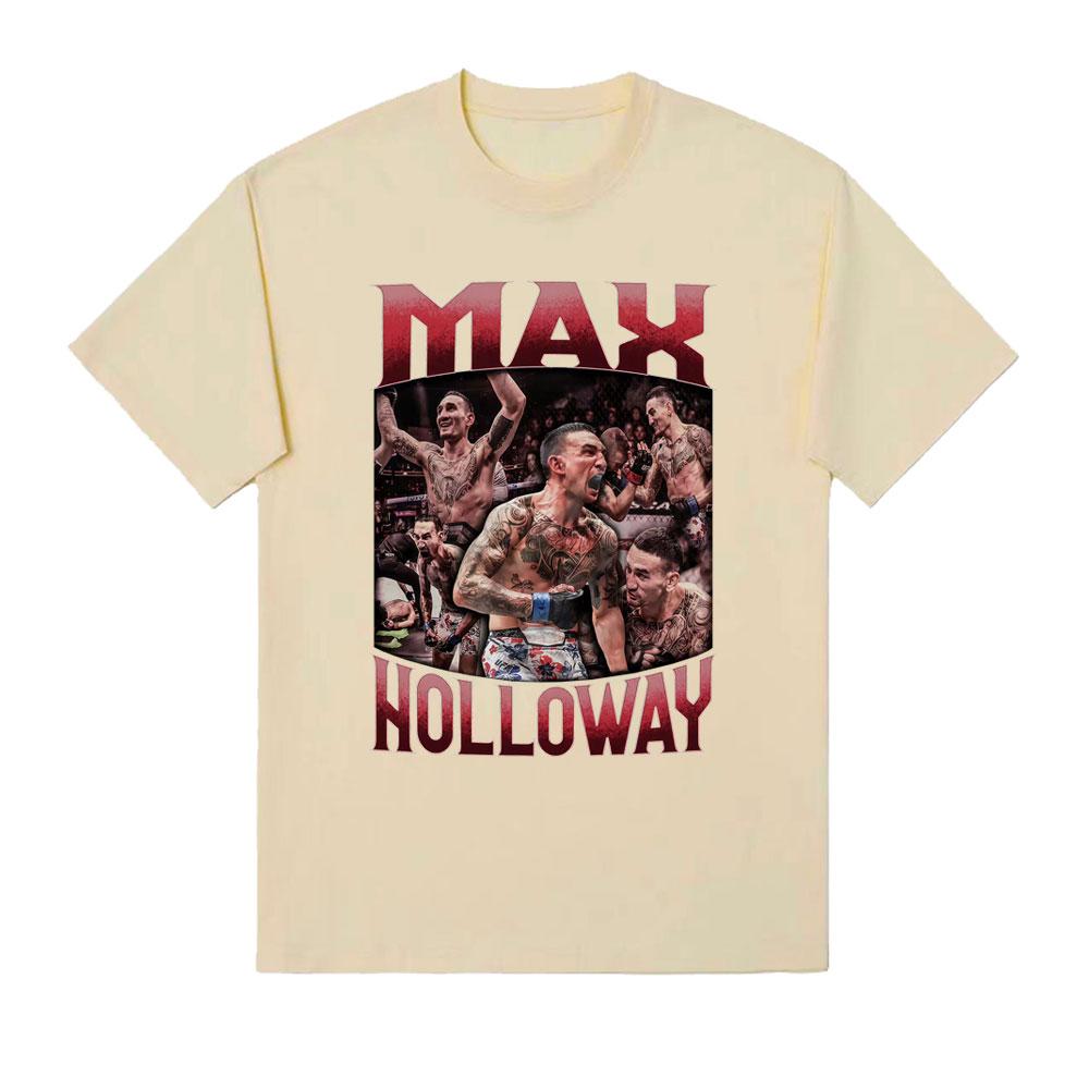 Max Holloway Blessed Graphic Tshirts Unisex Women Fashion High Street Vintage T Shirts Unisex Summer Tops ONeck Short Sleeve T Shirt