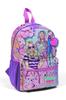 Рюкзак Minik Yuva Pink Purple Fashion Girl с рисунком и двумя отделениями 23555