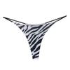 Europe and The United States Double Skinned Sexy Thong Low Waist Double Layer Bikini Cotton Women's T Underpants