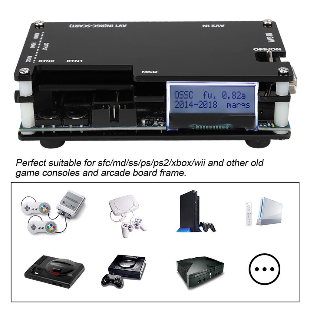 HDMI To Scart HD Video Converter Support Old Game Consoles for Sfc Md Ps Ss Xbox Wii