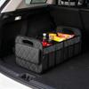 Car Trunk Organizer Foldable Portable Storage Box 2 Compartments Car Luggage Compartment Road Trips Camping Car Accessories