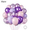 30 Pcs 12inch Metallic Balloons Chrome Latex Balloon with Ribbon for Wedding Bridal Birthday Baby Shower Decoration