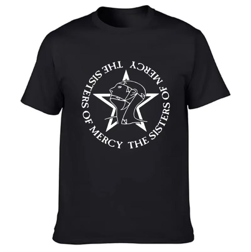 Футболка The Sisters Of Mercy Мужская и Женская Футболка Пост-панк Готик Рок Группа Футболки Хлопковые Топы Футболки Модная Одежда с Коротким Рукавом...