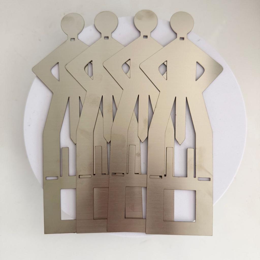 Держатель для колбасок для барбекю из нержавеющей стали, решетка для гриля в форме фигуры для приготовления на открытом воздухе (20.5x7.5см)