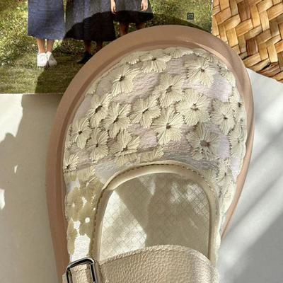 2025 лето новые туфли Мэри Джейн на платформе-маффине, туфли-рыбаки, сетчатые, с кружевом, с сумкой на мыске, сандалии, женские сетчатые туфли-одинарки, женские