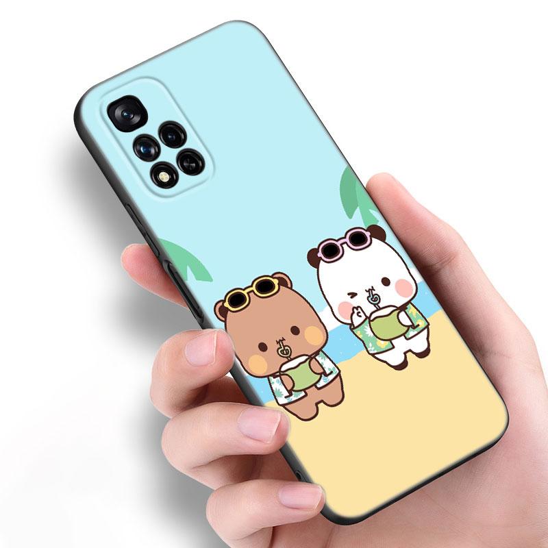 Cute BuBu DuDu Black Silicone Phone Case For Xiaomi POCO X3 X4 NFC F5 M3 M4 M6 X5 X6 Pro F3 F4 GT 5G C55 C65 M5