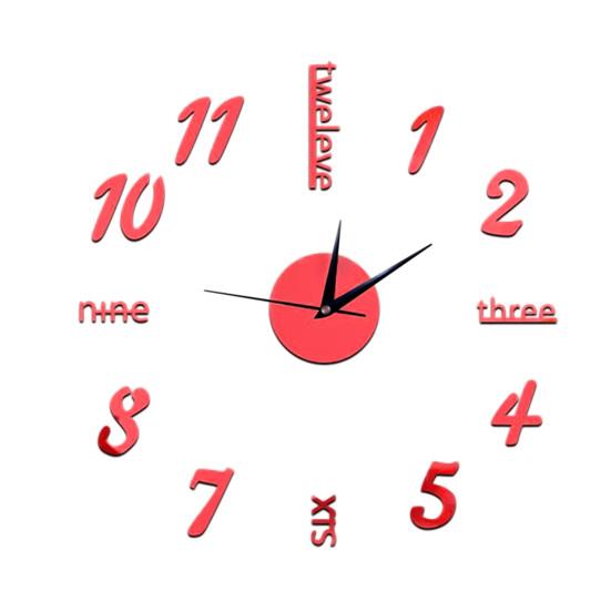 Высококачественная наклейка, настенные часы, на батарейках, прочная, долговечная