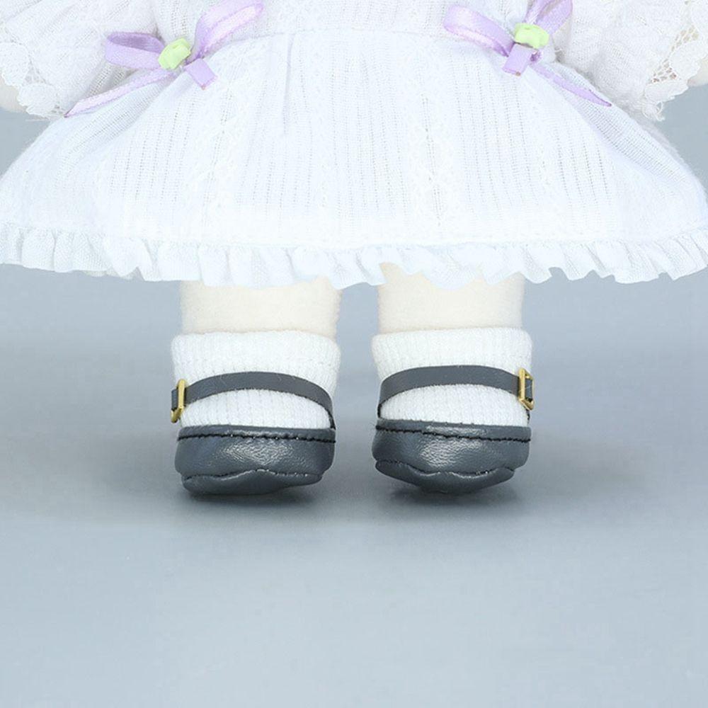 High Quality Doll Gift Toys DIY PU Leather Shoes Fashion Boots Clothes Accessories 20cm Doll Shoes